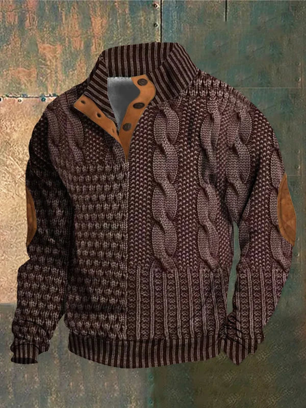 Vincent | Patterned warm sweater